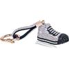 Prdingfy Portachiavi con strass e scarpe sportive in tela con strass