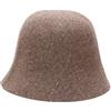 AMateschitz Cappello invernale da donna invernale da pescatore alla moda, elegante cappello a cupola tinta unita, in feltro, antivento, in feltro, da donna, in lana, cappello da pescatore, stile retrò
