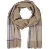Lindenmann men's scarf light 100% organic cotton beige
