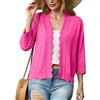 GRECERELLE Cardigan da donna estivo leggero bolero elegante Shrug Ruffles Cardigan da donna maglione a maniche volant per abito sera estiva matrimonio