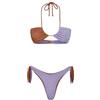 F**K Bikini Donna Fascia con Slip Americano Regolabile Lilla SW1111-LC