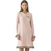 Noidinotte; more than pyjamas Noidinotte - Camicia da Notte Donna Invernale in Caldo Cotone Pied de Poule | Manica lunga con collo a quattro bottoni e rouches, morbida e comoda per il riposo