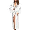 PARUPRUP Vestaglia da donna sexy lunga kimono mattutina in raso vestaglia pizzo scollo a V accappatoio in rete trasparente Babydoll trasparente copertura bikini manica trasparente patchwork lingerie