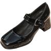 HEMNACU Scarpe da donna tipo pump, con punta chiusa, con piattaforma spessa, Mary Jane, con fibbia e cinturino, a bocca bassa, giapponese, carine, stile Lolita Principessa