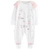 BAKER BY TED BAKER Bambina - Tutina bianca Born in 2026" con coniglietto | Neonato, Standard, Button, 100% cotone, Lavabile in lavatrice