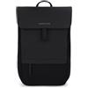 Kapten & Son Fyn Backpack All Black | Zaino unisex con scomparto per laptop da 16, ideale per università, città, lavoro, viaggi