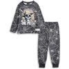 One Piece Pigiama a Maniche Lunghe Nero per Ragazzi Girocollo con Logo Anime per Bambini per Andare a Letto e Rilassarsi | Merchandising