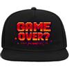 Generic Retro Pixelated Game Over Message Design 5 pannello Snapback visiera piatta cappello da baseball nero