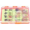 Generic Fly Fishing Assortment, Porta Mosche Portatile | Oltre 30 esche, materiale ABS/PP, comodo stoccaggio, pesca versatile e adatta ai viaggi