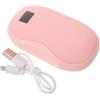 BESPORTBLE Scaldamani Ricaricabile Mini con Display Digitale USB, Rosa ABS | Ricarica USB, Autonomia 2, 5-12, 5 Ore, per Mani e Telefoni, Ufficio e Trekking