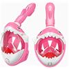 TIKATARER Maschera da Snorkeling per Bambini a Pieno Viso, Pieghevole a | Silicone per Alimentari, Costruzione PC, a Secco Superiore, D'Aria, Respirazione Bocca Naso, Attrezzatura Subacquea,