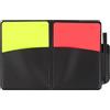 Abaodam Cartellini Arbitro Calcio Rosso Giallo con Taccuino e Matita | Set Pratico per Allenamento, Custodia Protettiva in PU e Pvc, Accesso Rapido alle Note e Uso Frequente