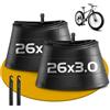 Gesinikad Confezione da 2 camere d'aria 20/26 x 3.0, valvola AV32 mm | Camera d'aria per bicicletta a prova di foratura, compatibile con bici elettriche da 20/26, mountain bike