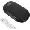 BESPORTBLE Scaldamani USB Ricaricabile Mini con Display, Power Bank Tascabile | ABS Nero, Cavo di Ricarica Incluso, Design Compatto Moderno, per Viaggio e Pendolarismo