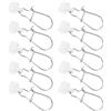 Uonlytech 25 Pezzi Connettore per Pesca Blocco, 6, Metallo ABS Bianco | Piombi, Meccanismo Anti Slittamento, Adatto a Pesca da Riva e Acqua Salata