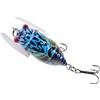 Generic Kit di esche d'acqua dolce, esche in silicone, design Wobbler Crank | stile | Esche a manovella artificiale, coda dell'elica Wiggler, multi tipi, esca con gancio per lancio al lago, pescatori notturni