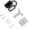 Domary Kit Terminale Connettore Cavo 50A DC600V con Copertura Antipolvere | Terminali in Rame Placcato Argento, Guscio PC Ignifugo UL94V0, Adatto per Cavo da 16 mm², per Pannello Solare e a Doppia