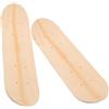 VALICLUD 2 Pezzi Skateboard Vuoto in Acero 23,6 Pollici per Fai da Te | Uso Educativo, Doppia Faccia, Facile da Colorare, Beige, per Compleanni e Occasioni Speciali