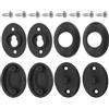 NESTINGHO 2 Set Fibbia Rapida per Muta da Sub in Acciaio Inox Nera | Chiusura Laterale a Sgancio Rapido, Set, per Snorkeling e Immersioni Subacquee
