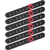 ZUNOXAZ 6 Pezzi Contapunti per Calcio Balilla da Tavolo in Plastica Nero | Ricambio per Tavoli da Gioco, Indicatore Moderno e Lucido, Uso in Sale Ricreative e Stanze Giochi