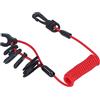 Domary Cordino per Interruttore di Arresto del Motore della Barca, Cavo di | Compatibile con ///Mercruiser, Design, Diametro Filo 3,5 Mm, - Materiale, Installazione Semplice, Set 7 Chiavi