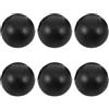 VANZACK 6 Pezzi Limitatore a Sfera per Cavo Fitness Foro 8mm, Nero | Plastica, Acciaio e PP, Design Integrato per Arresto del Movimento, Uso Carrucole e Sistemi