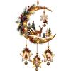 Generico Lampada Parete Natalizia Decorazione Forma Stella Vintage Luna Crescente | Decorazione Natalizia Con Lampada A A Forma Di Luna Crescente Per Finestra, Soffitto, Sala Da Pranzo, Dormitorio
