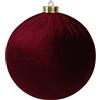 COSE DA CASA Palla gigante per albero di Natale 30cm Effetto Velluto bordo' grande | Decorazione casa addobbo Albero Elegante Addobbi Natalizi per Casa,Ufficio