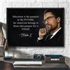 Inga Malcolm X Poster Education Is The Passport To The Future Poster Malcolm X Ritratto Malcolm X Citazione Vintage Poster Diritti Civili Divertente Regalo Segnale Metallo 20,3 x 30,5 cm