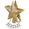 infactory Punta per albero di Natale a stella LED con proiettore, oro