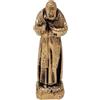 KUSTOM ART Santino Soprammobile Ornamentale Statua Religiosa San Padre Pio da Pietralcina Benedizione in Metallo Colore Oro Altezza 12cm