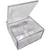 Aurora Store 12 Scatoline Portaconfetti 8x8x4cm Quadrati per Matrimonio Comunione scatole per Confetti bomboniere segnaposto in plexiglass Trasparenti da Decorare decoupage