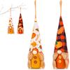ODZFOS 2 Pezzi Decorazioni Autunnali Gnomi, Autunno Peluche Gnomo,Nani Elfi Foglia D'acero,Decorazioni Autunnali in Peluche per Caminetto per Natale, Ringraziamento