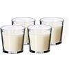 IKEA SINNLIG - Set di 4 candele profumate in vetro (vaniglia)