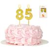 Kinsynko Candele per 85° compleanno, numero 85, decorazione per torta di compleanno per ottantacinque anni
