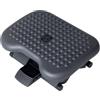 HOMCOM Poggiapiedi Standard da Ufficio, Altezza e Inclinazione Regolabile, in HIPS 46 x 35 x 11-17cm Grigio Scuro