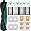 Jegehoyo Kit di accessori per iRobot Roomba Plus 415 Combo/516 Combo/576 Combo/515 Combo Robot Aspirapolvere,1 spazzola principale,6 spazzole laterali,4 filtri,6 sacchetti per la polvere,4 panni per la pulizia