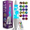 Jambo Lampada LED con movimento a 17 colori cangianti con telecomando, luce LED da 40,6 cm, per bambini, adolescenti e adulti, luce notturna, lampada magma, decorazione per la casa, luce rilassante
