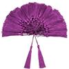 VAPKER 100 Pezzi Melanzane Colore nappe 13cm/5-Inch Seta Handmade Morbide nappe Floss Segnalibro nappe con 2-Inch Cord Loop per la fabbricazione di gioielli, progetti fai da te, segnalibri