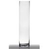 INNA-Glas Vaso da Pavimento in Vetro Sansa, Cilindro/Rotondo, Trasparente, 80cm, Ø 19cm - Portacandela Decorativo/Portalumino in Vetro