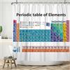 ASDCXZ Tenda da doccia con sistema periodico, 240 x 180 cm (BXL), moderna, semplice e colorata, bianca, lavabile, in poliestere, impermeabile, per vasca da bagno con 12 ganci