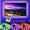 Fair Shop Striscia LED RGB per Retro TV Pc Monitor 2 Metri Light Strip 5050 USB Con Telecomando e Sensore Musicale