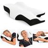 Il Gruppone Passione Casa Cuscino Cervicale Ergonomico in Memory Foam, Guanciale Ortopedico Sagomato con Supporto per Collo e Spalle, Federa Sfoderabile e Tessuto Traspirante, 62x37 cm