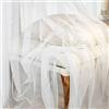 Silkmin 5 m x 160 cm Tulle Bianco, Drappeggio Organza Tessuto Morbido in Tulle | Trasparente per Albero a Rete per Decorazioni, Stoffe Tessuto in Organza per Cucito, Drappeggio per Matrimoni Pergolato Arco