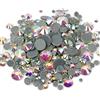 Brillabenny - Strass Termoadesivi per Tessuti, Scarpe e Decorazioni Fai da Te, 1000 Cristalli Hotfix in Dimensioni da 2mm/3mm/4mm/5mm/6mm (Aurora Boreale)