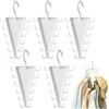 Generico Grucce Forma Di V Doppia Faccia Per Risparmiare Spazio Organizzatore, 5PCS | Antiscivolo Girabili Forma V Appendini Risparmiare Spazio Vestiti, Multifunzion Portaoggetti Armadio, Per Pantaloni Cappelli