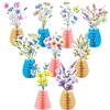 xiruiubao Fiori di Carta per Decorazioni Palline a Nido D'ape,9 Pezzi Addobbi Battesimo Compleanno,Decorazioni Tavolo Compleanno Festa Giardino,,Allestimento Battesimo Bimba,Birthday Decorations