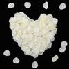 Elegaperma 200 petali di rosa in seta, bianco riso in raso, 4 cm, riutilizzabili, petali di rosa artificiali per matrimoni, San Valentino, decorazioni da tavolo e feste romantiche