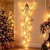 Generic Luce a Parete Angelo Custode con Effetto Cascata LED(1 Pezzo) | Angelo Alato con Effetto Caduta di Stelle, Decorazione da Parete, Regalo di Protezione e Speranza per Donna, Mamma e Amica