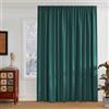 PONY DANCE Tenda Oscurante Termica Isolante Freddo e Caldo con Fettuccia | per Camera da Letto, Salotto Moderne, Blackout, Privacy, OEKO-TEX, 1 Pezzo L 300 x A 245 CM, Verde Scuro